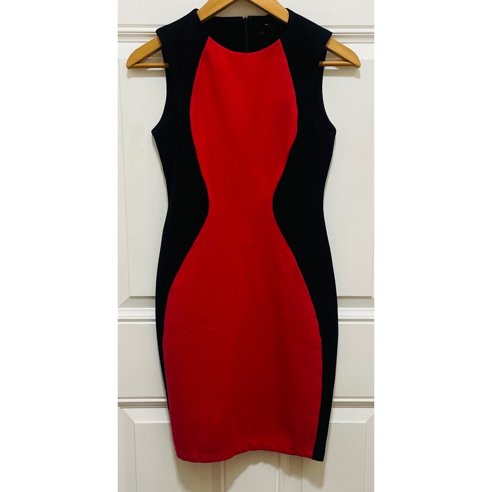 Obakki‎ Sheath Dress - Color Block, Sleeveless, Fitted - Size 4